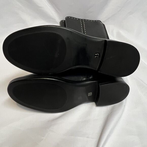 Steven Black Leather Riding Boot Size 7.5 NC-ZOE Knee High Natural Comfort - Picture 5 of 8